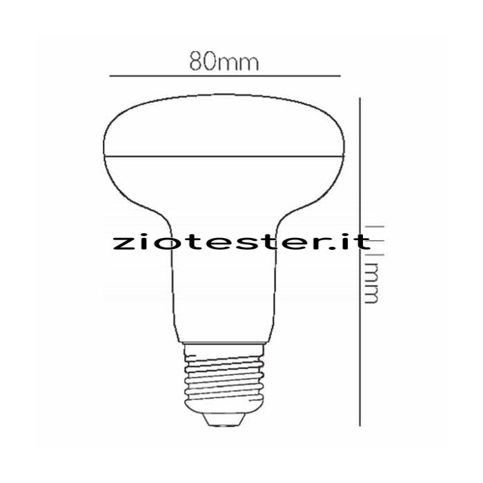 Lampadina LED Reflector Equivalente 75W Dimensione