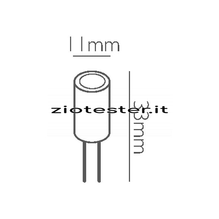 Lampadina LED Special Metal Equivalente a 10W dimensioni