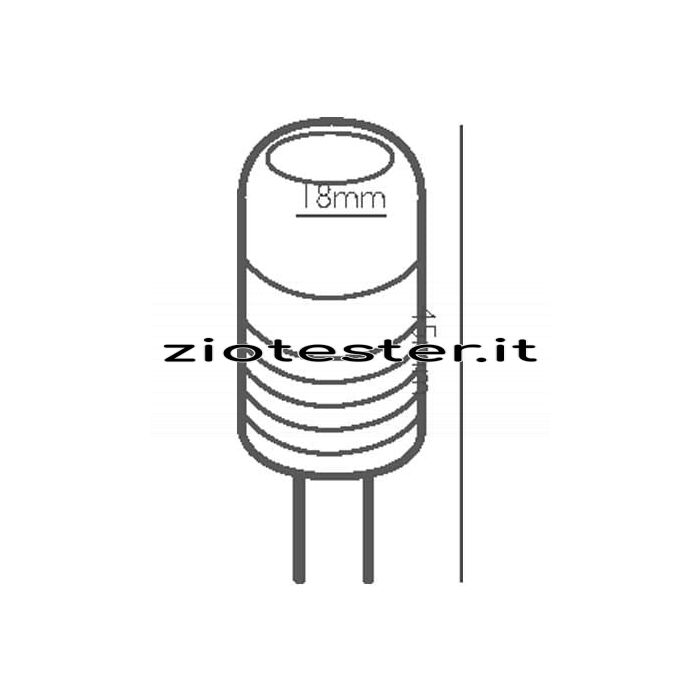 Lampadina LED Special Bisbina Metal Equivalente a 24W dimensioni