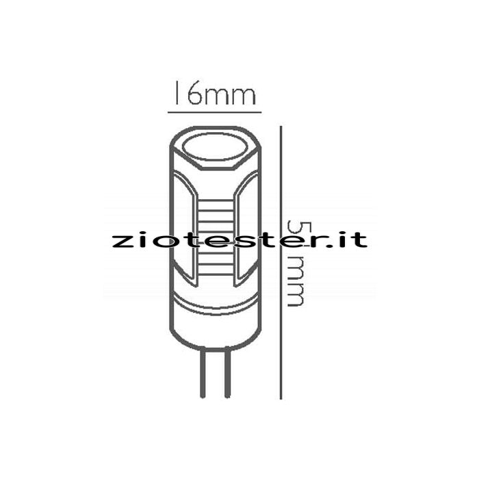 Lampadina LED Special Bisbina Metal Equivalente a 39W dimensioni