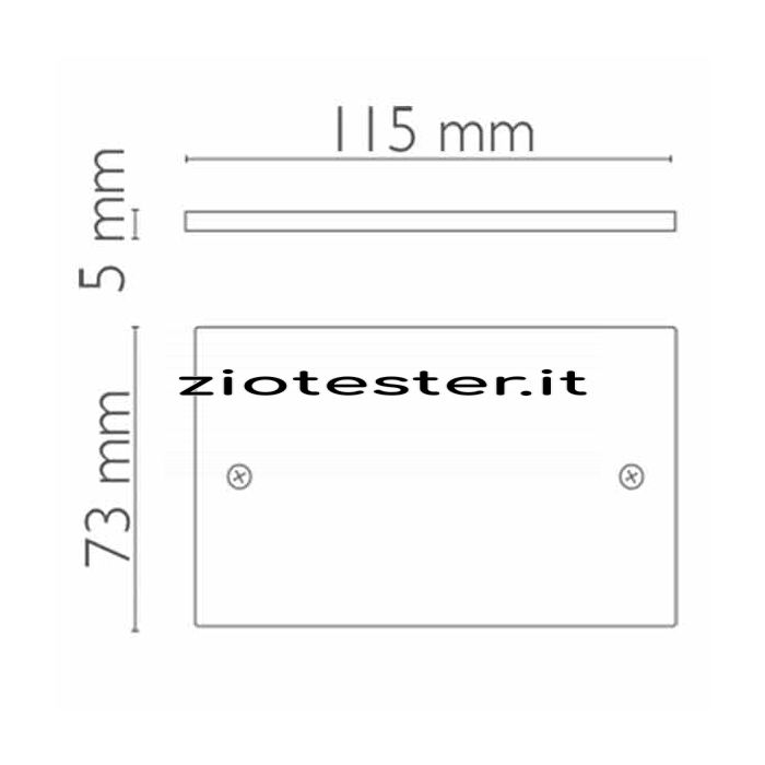 Placca Piena Serie Classic Dimensioni