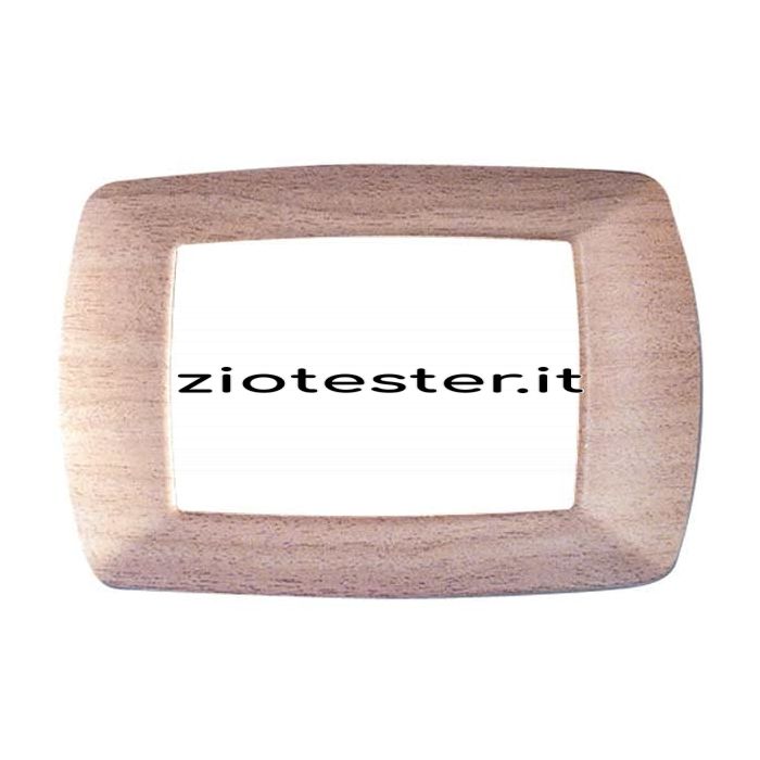 Kit Placca 3 Moduli con Supporto Serie LIVE betulla