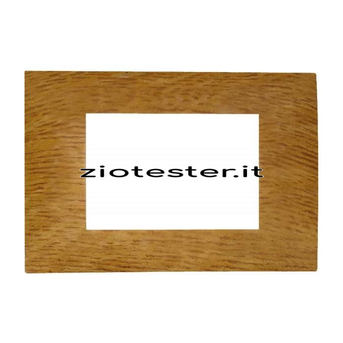 Kit Placca 3 Moduli con supporto Serie EGO legno chiaro
