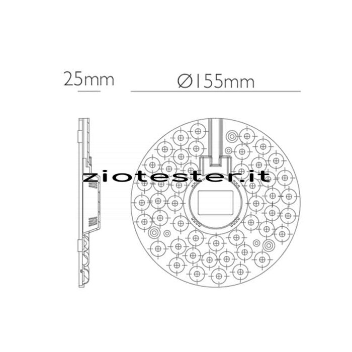 Modulo LED Ceiling Light equivalente a 120W con magneti dimensioni