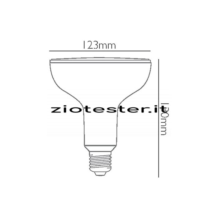Lampadina LED Reflector Equivalente a 83W dimensioni