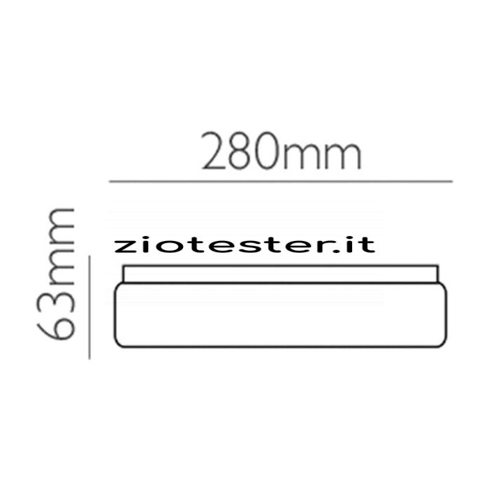 Plafoniera LED Ceiling Light 12W dimensioni