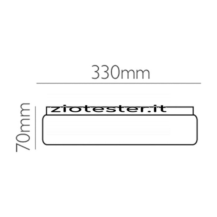 Plafoniera LED Ceiling Light 18W dimensioni