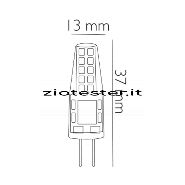 Lampadina Bisbina LED Special Silicon equivalente a 23W dimensioni