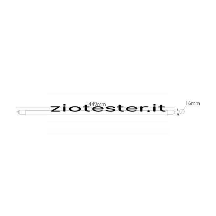 Tubo in Vetro LED Tube 24W dimensioni