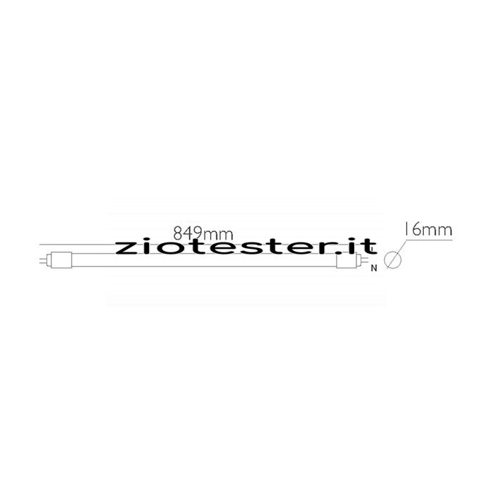 Tubo in Vetro LED Tube 14W dimensioni
