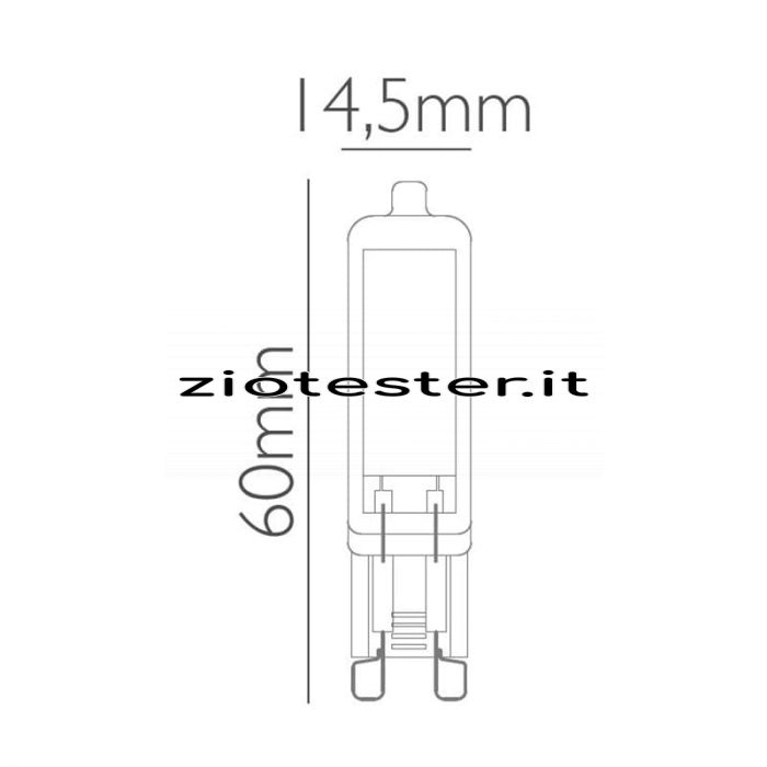 Lampadina LED Special Glass 4W Equivalente a 37W G9-tec