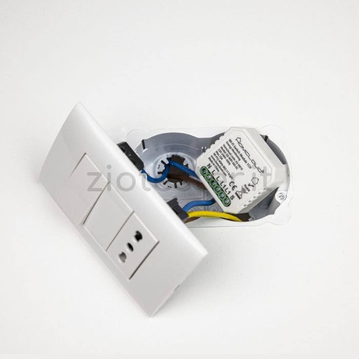Modulo Smart Interruttore ad 1 canale Wi-Fi con Monitoraggio Energia per scatole 503