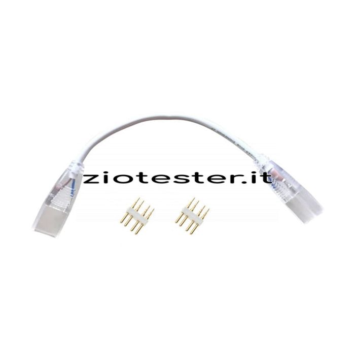 Connettore flessibile per giunzione nastri LED RGB