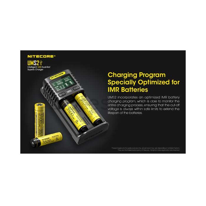 Nitecore UMS2 Caricabatterie