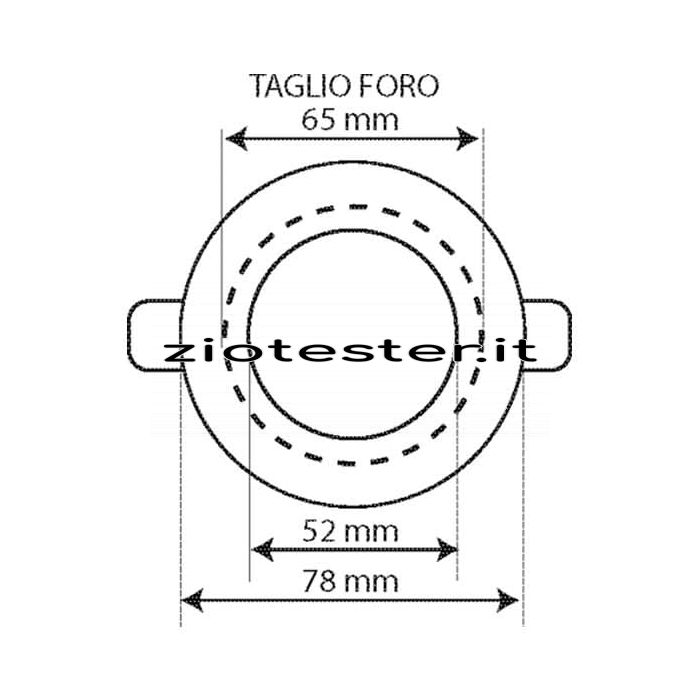 Lamp Holder Kit portalampada Ghiera Fissa dimensioni