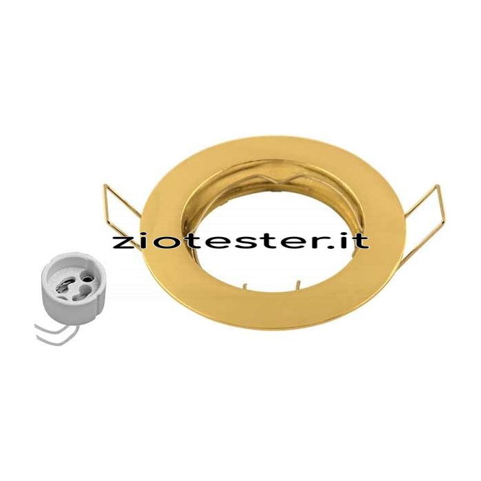 Lamp Holder Kit portalampada Ghiera Fissa dorato