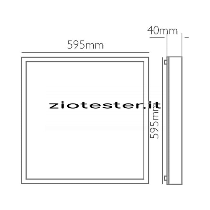 Telaio per installazione LED Panel dimensione