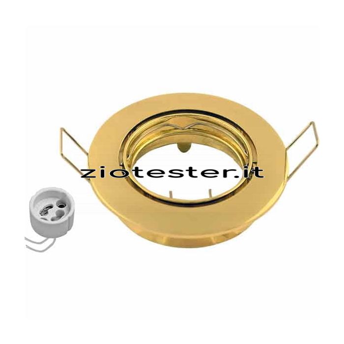Lamp Holder Kit Portalampada Ghiera Orientabile oro