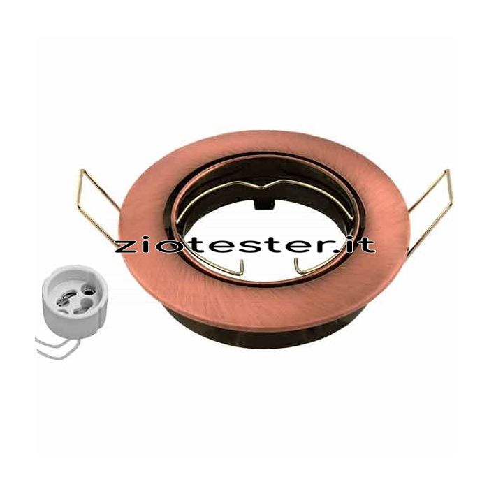 Lamp Holder Kit Portalampada Ghiera Orientabile ramato