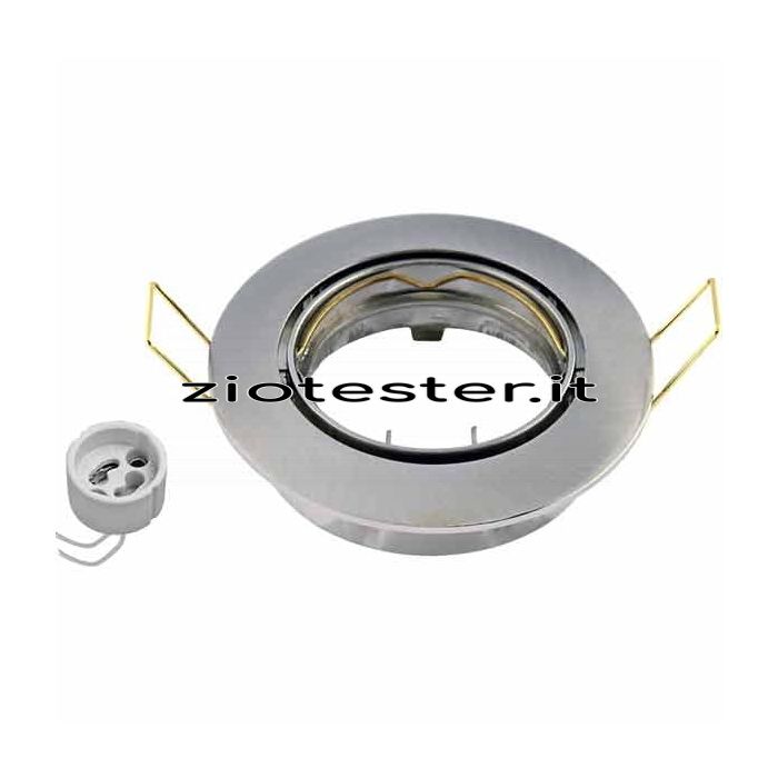 Lamp Holder Kit Portalampada Ghiera Orientabile  satinato