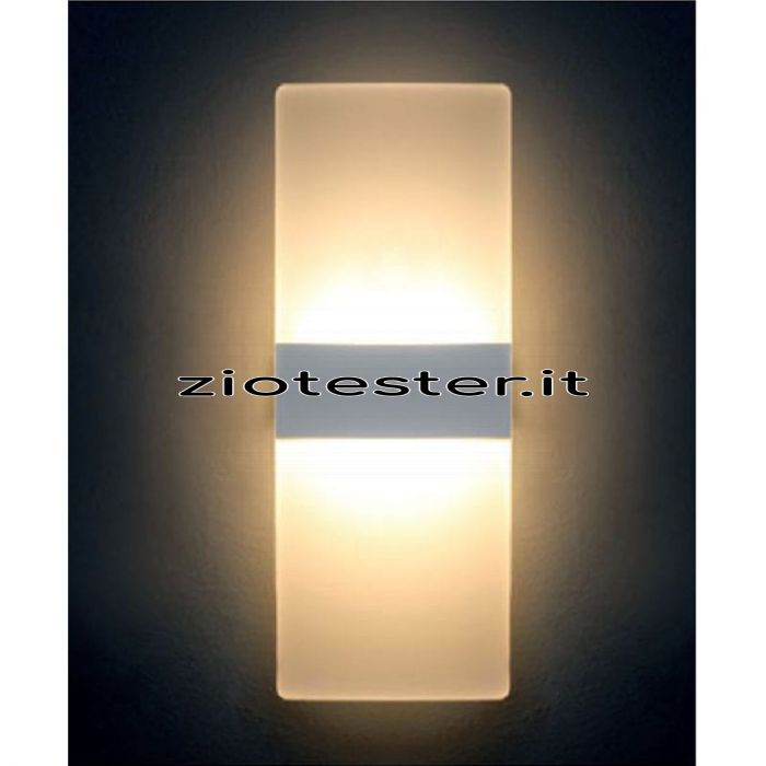Lampada LED da parete Pisanello Rettangolare 6W-info