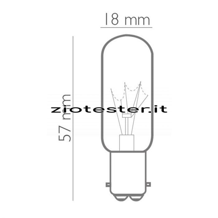 Lampadina a Incandescenza Small Bulb Standard 15W B15D-tec