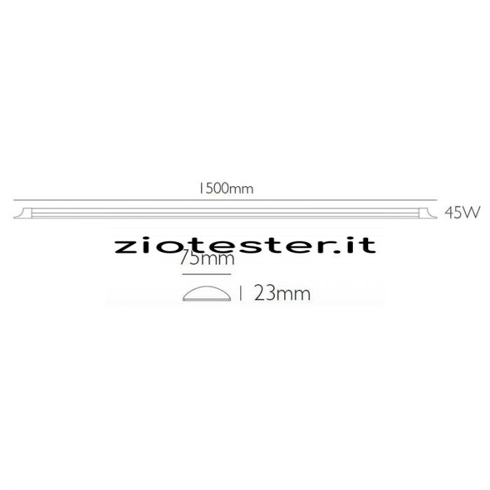 Plafoniera LED Linear Light 45W_tec