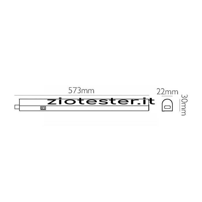 Barra LED Reglette Equivalente a 14W dimensioni