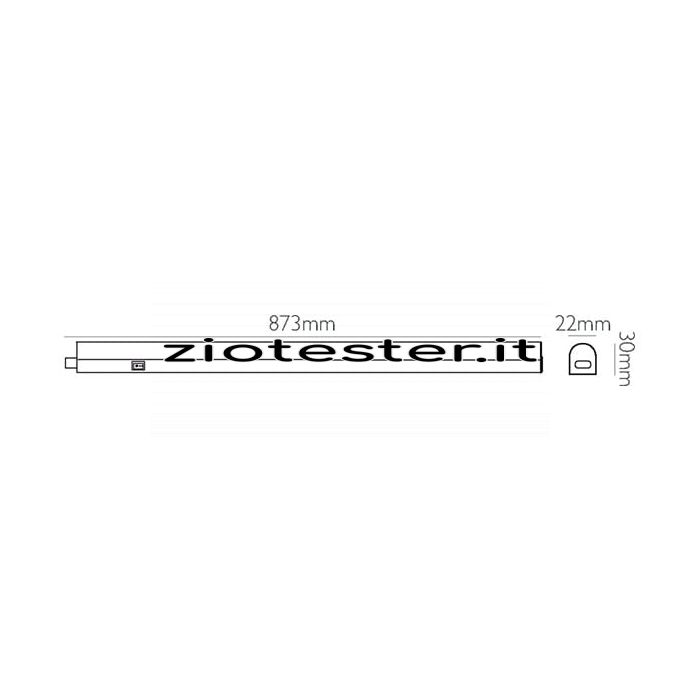 Barra LED Reglette Equivalente a 21W dimensioni