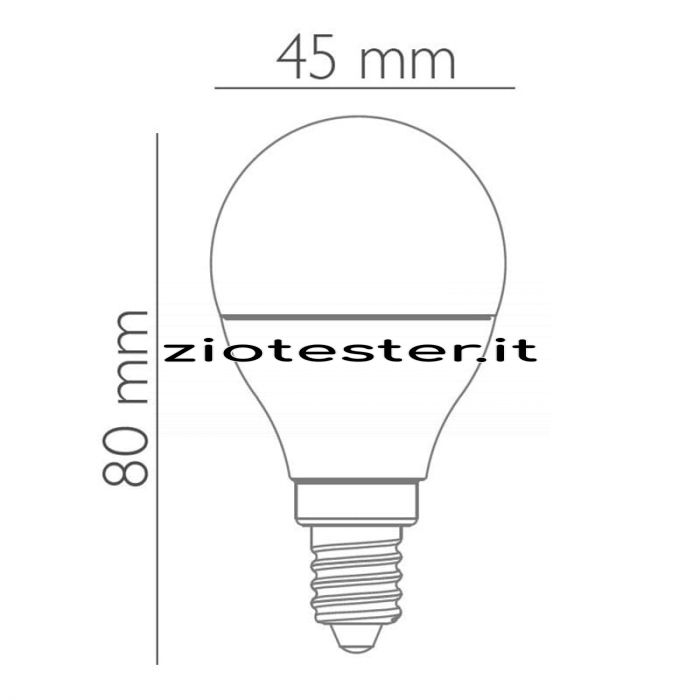 Lampadina LED Classic Miniglobe 8W E14-tec