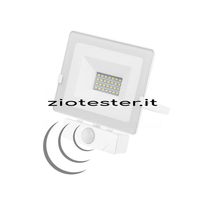 Faretto LED Proiettore Sensor Flood Light 20W bianco