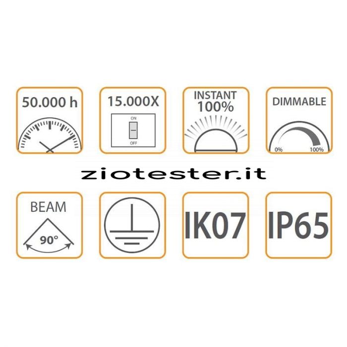 Lampada LED da esterno Garden 75W con sensore crepuscolare-info