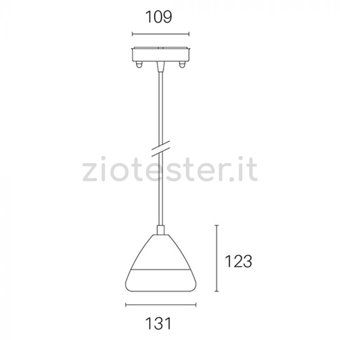 Sovil GRAAL Lampadario a sospensione con LED integrato 20W
