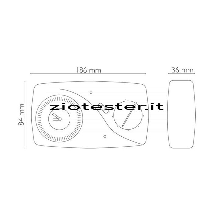 Cronotermostato Meccanico Settimanale dimensioni