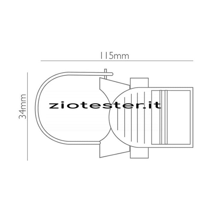 Supporto in gomma per torce LED dimensioni