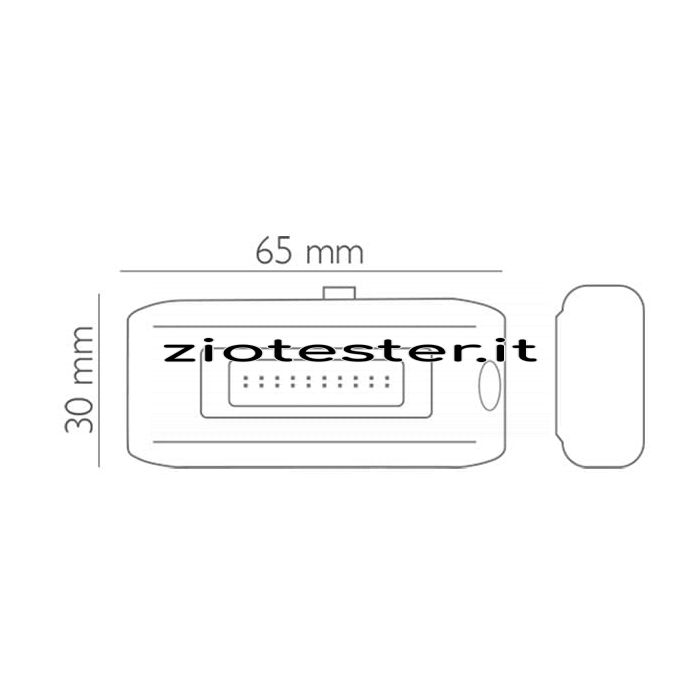 Kit luci LED per bicicletta dimensioni