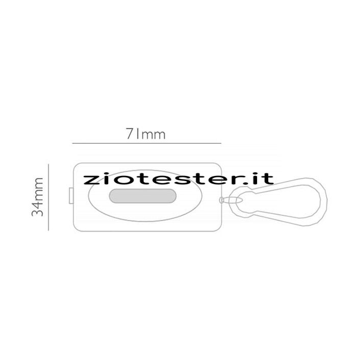 Torcia LED Portachiavi con Magnete dimensioni