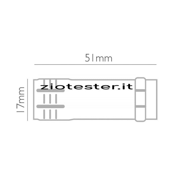 Torcia LED Portachiavi con moschettone dimensioni