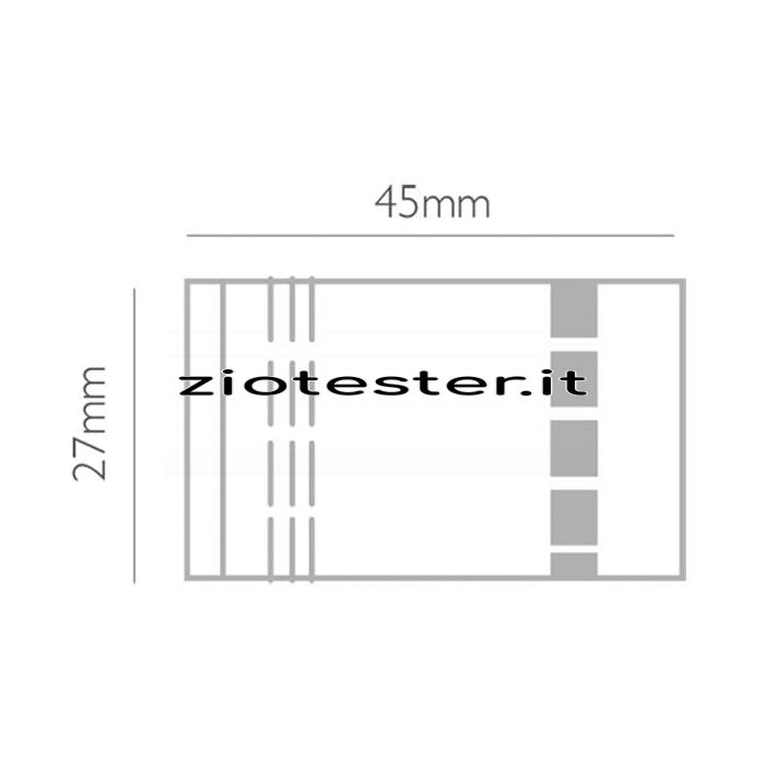 Torcia LED Portachiavi con anello metallico dimensioni