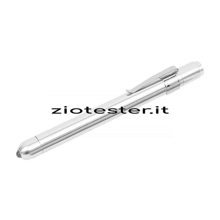 Torcia LED a Forma di Penna argento