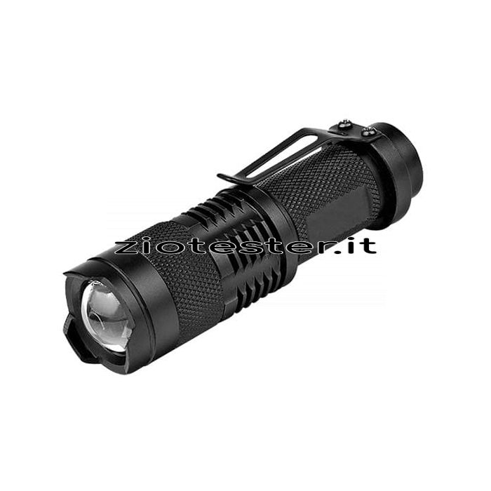 Torcia LED in alluminio con Clip
