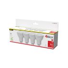 Lampadine LED GU10 6W Spot equivalente a 40W 4 pack-3000K (Luce Calda)
