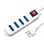 Multipresa Bivalente 4x10/16A + T con interruttore luminoso