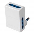 Adattatore salvaspazio 3 uscite 10/16A + T