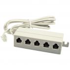 Adattatore telefonico RJ14 - 5xRJ14