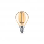 Lampadina LED Filament Gold Vintage Miniglobe, E14, Equivalente a 30W