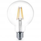 ELERGY Lampada Goccia LED 8W E27 1050 Lumen 3000K - Trasparente, Bianco Caldo