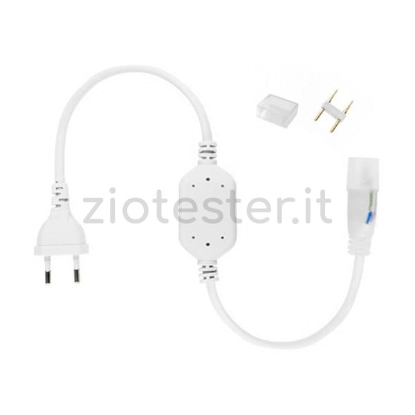 Striscia LED 2 Metri LED Universum - Luce Bianca Calda, IP65 Impermeabile, Con Alimentatore Incluso, 60 LED/m