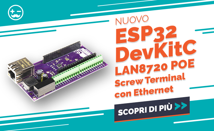 ESP32 DevKitC LAN8720 Screw Terminal con Ethernet LAN8720 POE